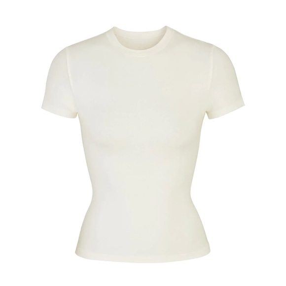 SKIMS Bone Cotton Jersey Tee - Picture 5 of 9